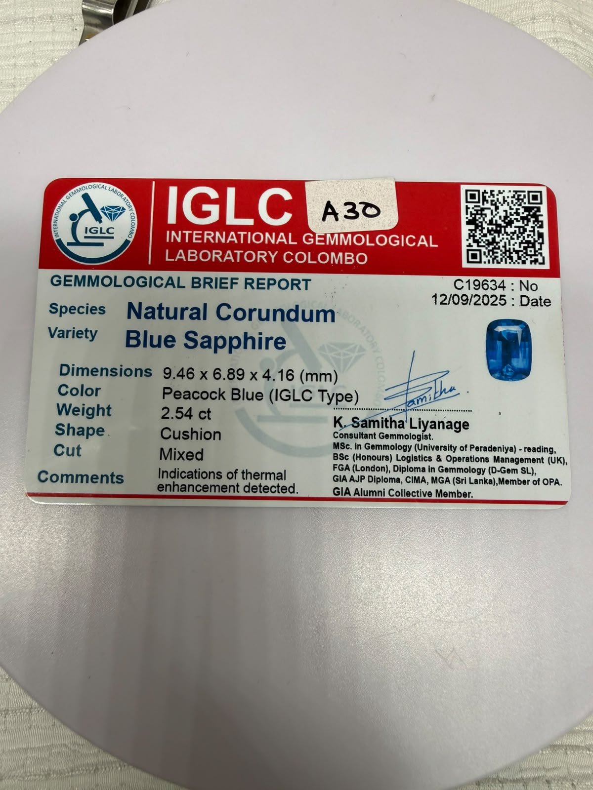 NATURE BLUE SAPPHIRE photo 2
